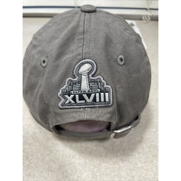 Seattle Seahawks Super Bowl 48 Championship Hat. Youth Size. Grey In Great Cond. - Picture 7 of 7